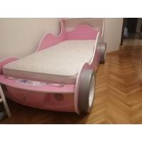 Çilek Araba Yatak - Kız Çocuk
