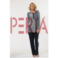 Lacivert Beyaz Büyük Beden Pijama